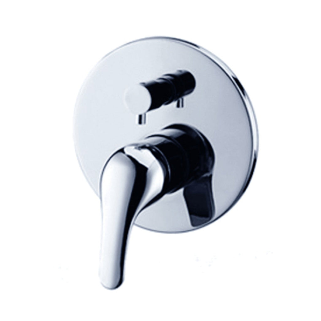 Nero Traditional Shower / Bath Diverter Mixer - Chrome