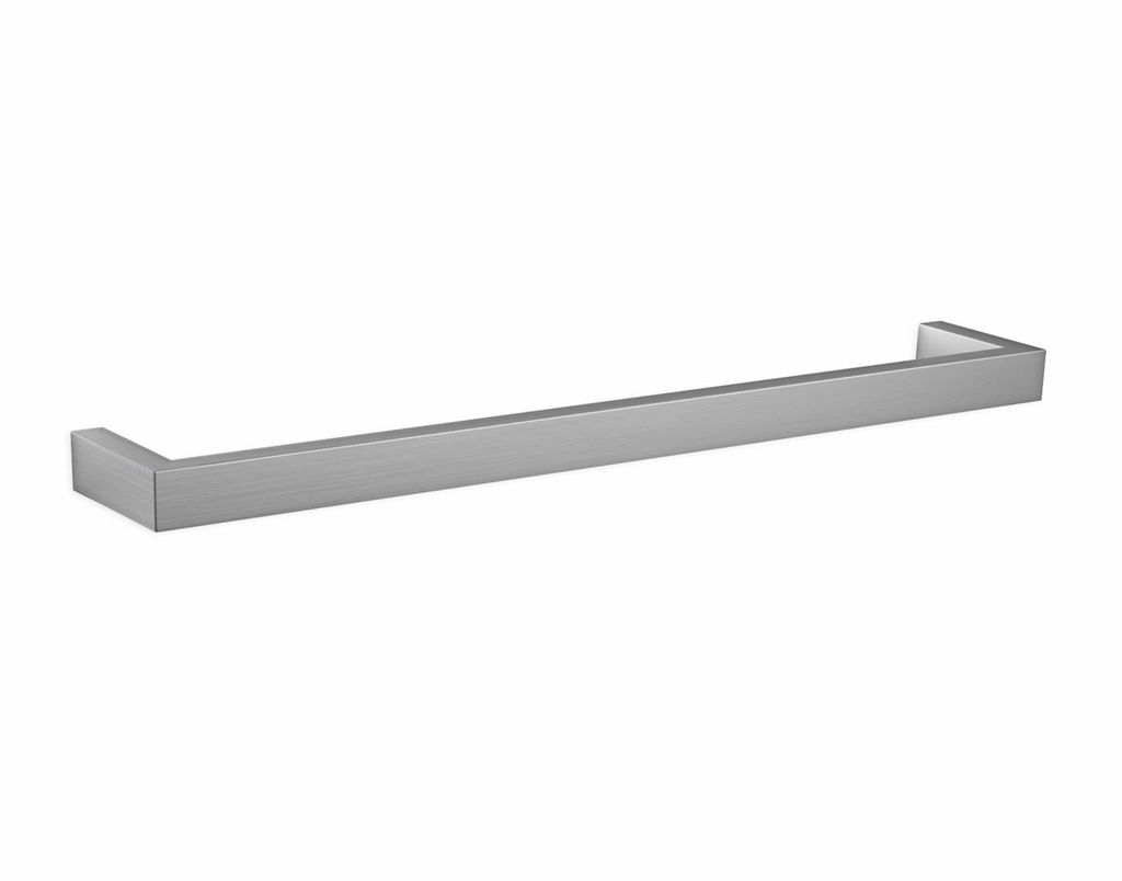 Thermogroup Square Single Bar Heated Towel Rail - Brushed Stainless 832