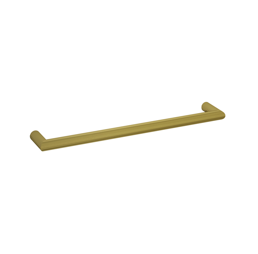 Thermogroup Round Single Bar Heated Towel Rail - Brushed Gold 632