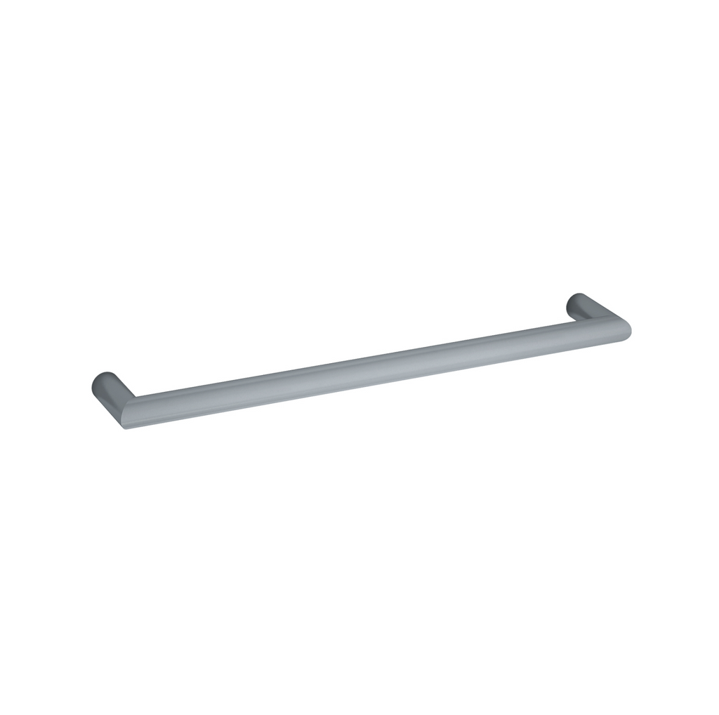 Thermogroup Round Single Bar Heated Towel Rail - Gunmetal Grey 632