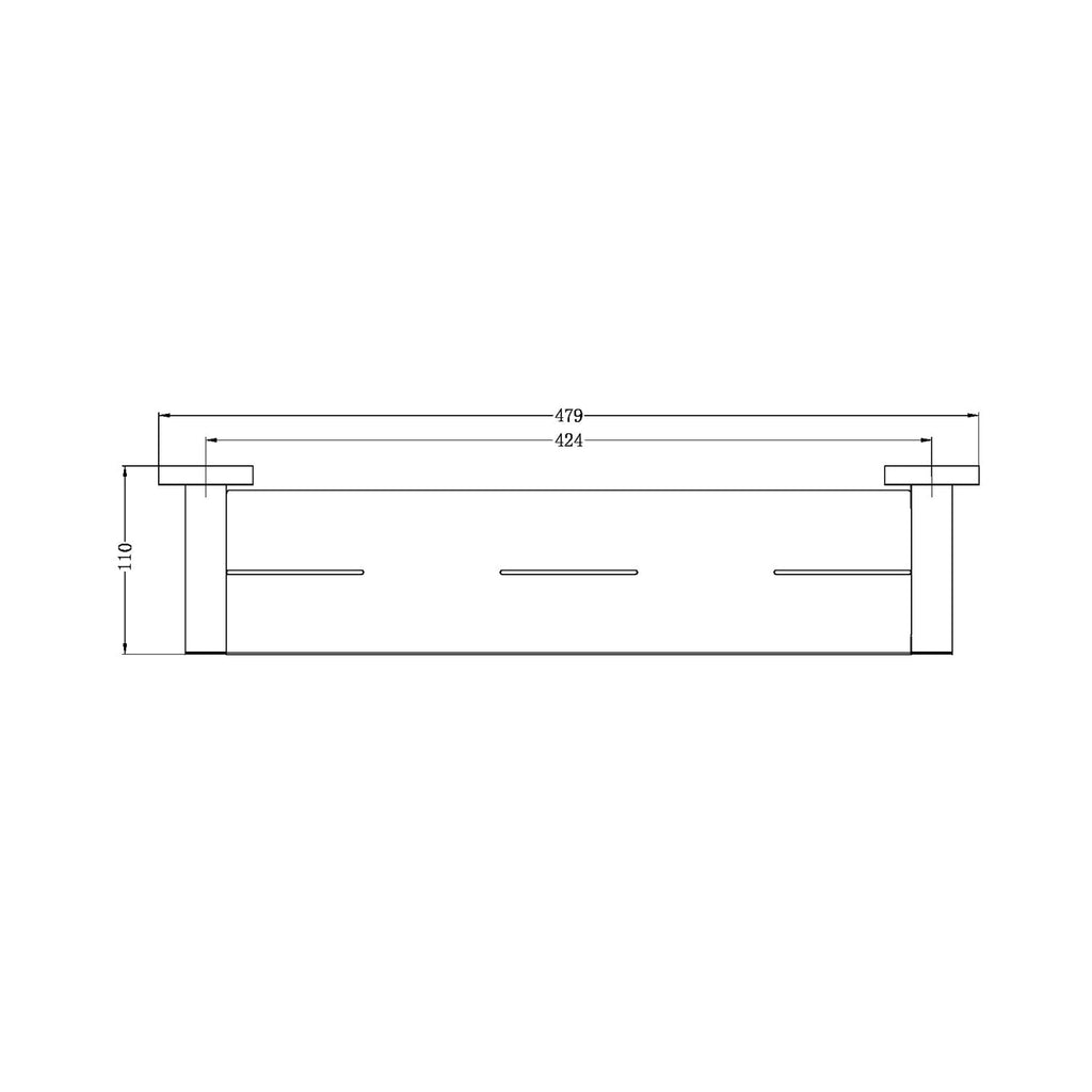 Nero Mecca Metal Shower Shelf - Matte White
