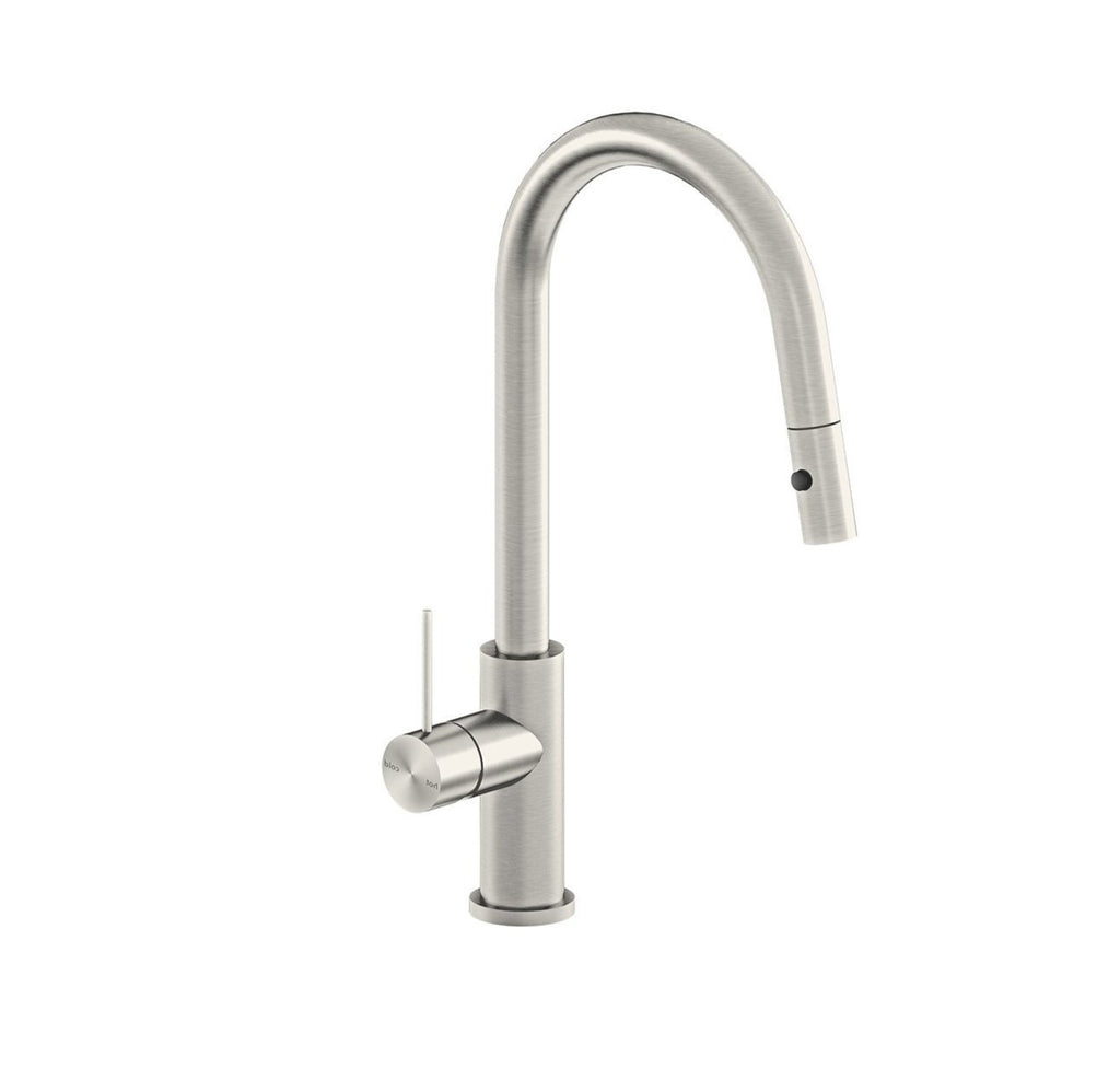 Nero Mecca Pull Out Sink Mixer With Veggie Spray Function - Brushed Nickel - Wellsons