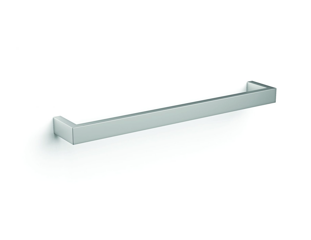 Thermogroup Square Single Bar Heated Towel Rail - Stainless steel 450