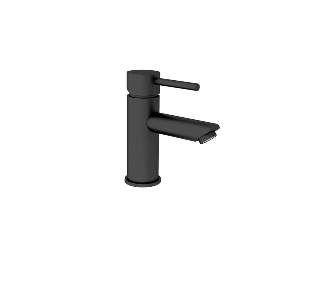 Nero Dolce Basin Mixer Straight Spout - Matte Black - Wellsons