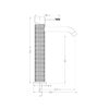 Nero Opal Tall Basin Mixer - Brushed Nickel - Wellsons