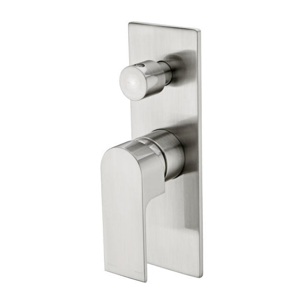 Nero Bianca Shower / Bath Mixer with Diverter - Brushed Nickel