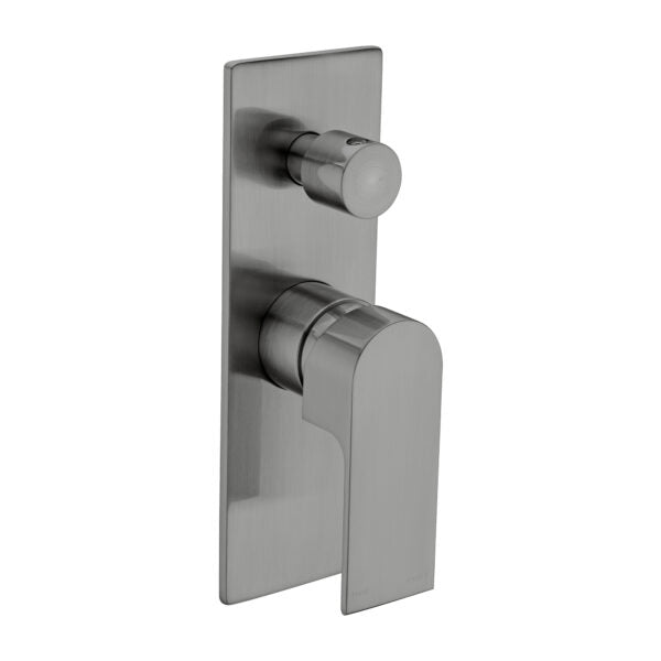 Nero Bianca Shower / Bath Mixer with Diverter - Gunmetal Grey