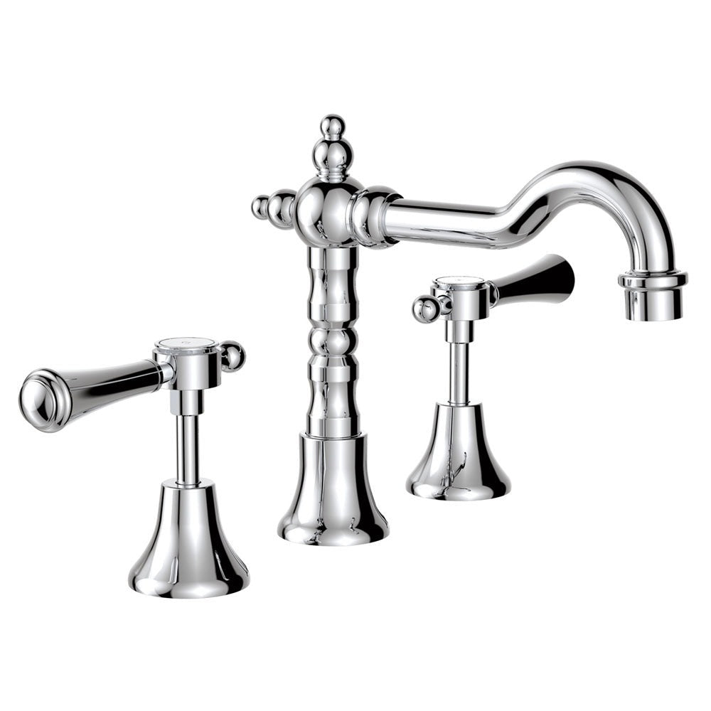 Fienza Lillian Shepherds Crook Lever Basin Set - Chrome