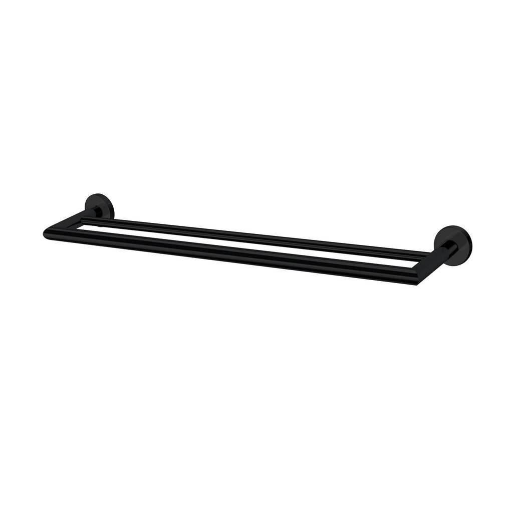 Nero Dolce Double Towel Rail 700mm - Matte Black