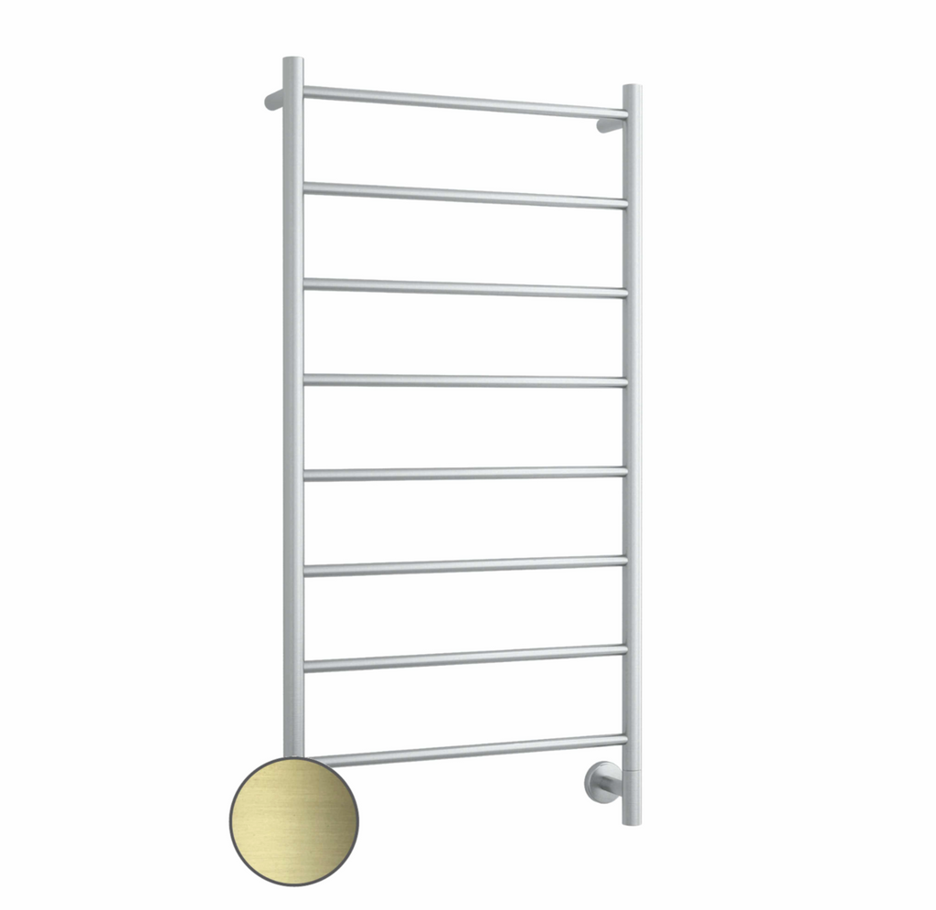 Thermogroup 8 Bar Round Ladder Heated Towel Rail - Plated To Order