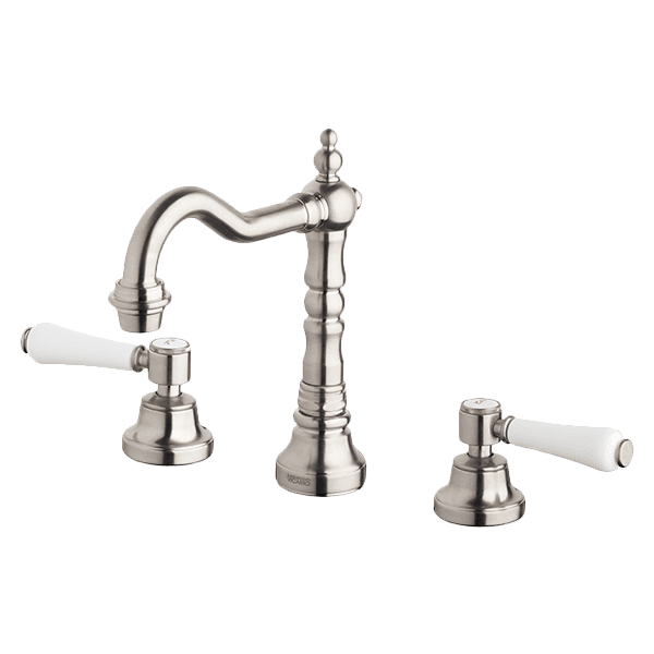 Armando Vicario Provincial 3 Piece Basin with Lever - Brushed Nickel