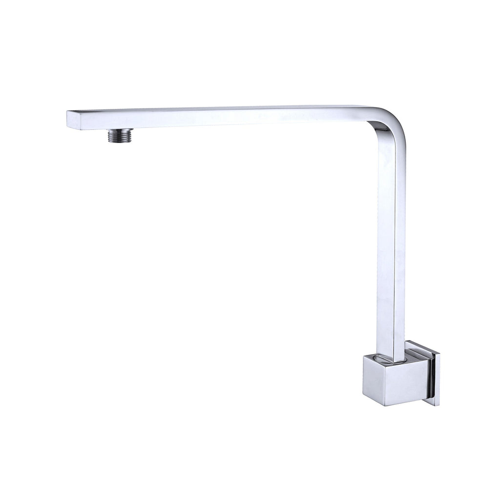 Nero Square Swivel Shower Arm - Chrome