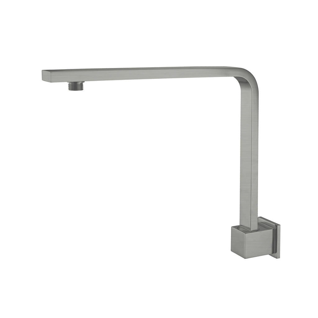 Nero Square Swivel Shower Arm - Gunmetal Grey