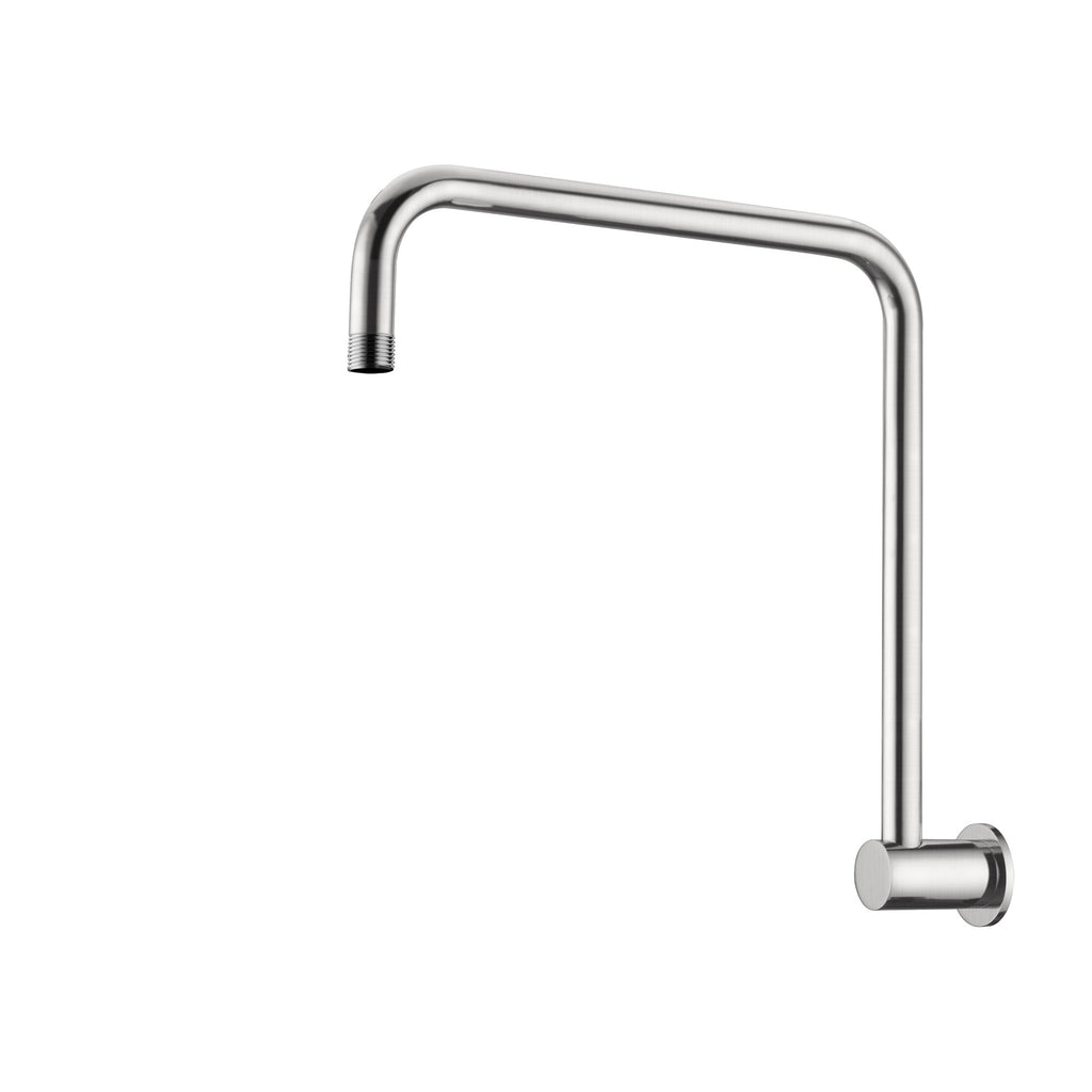 Nero Round Swivel Shower Arm - Brushed Nickel