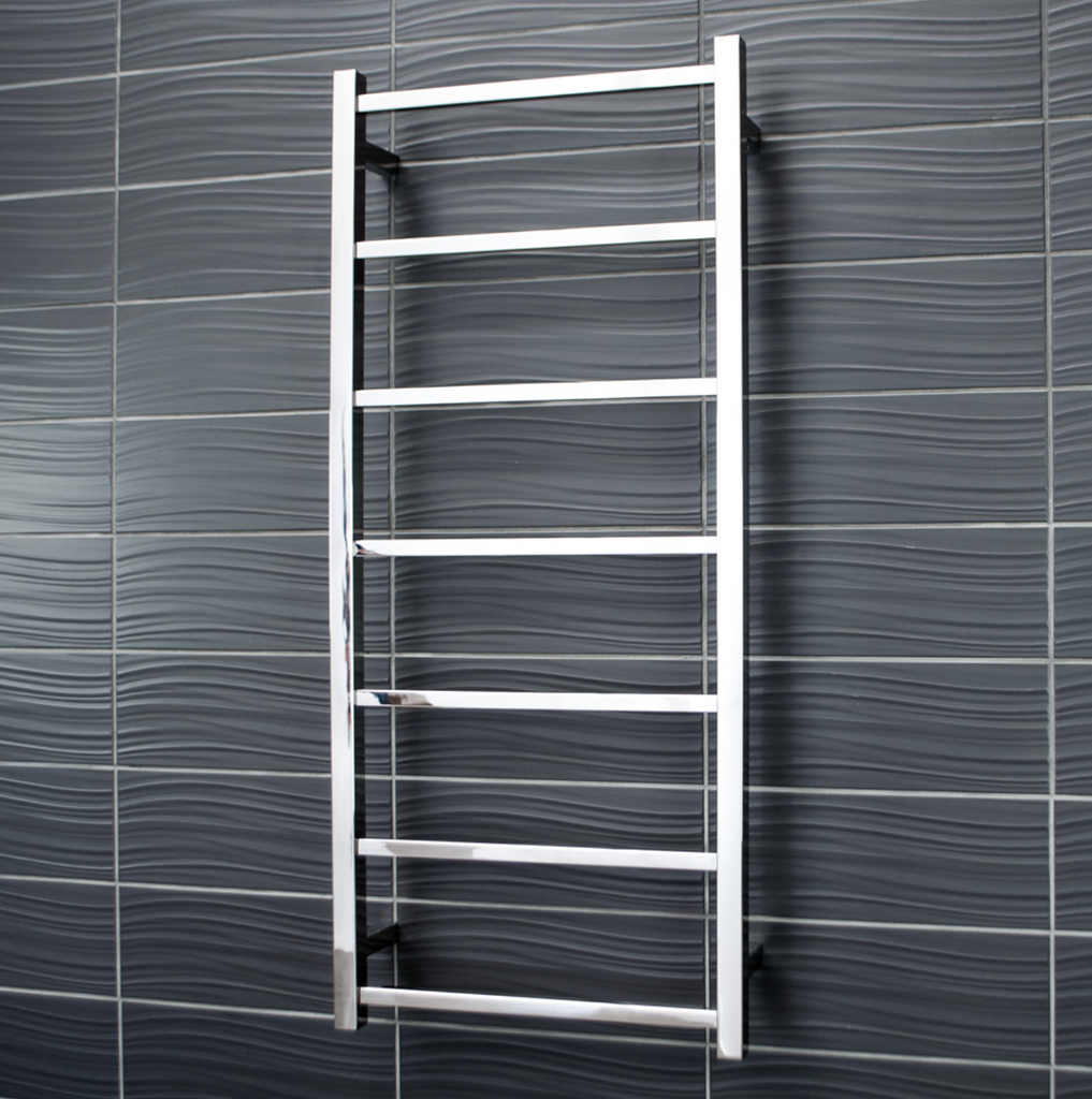 Radiant Heating Square Bars Non Heated Towel Rails Polished 500 x 1130