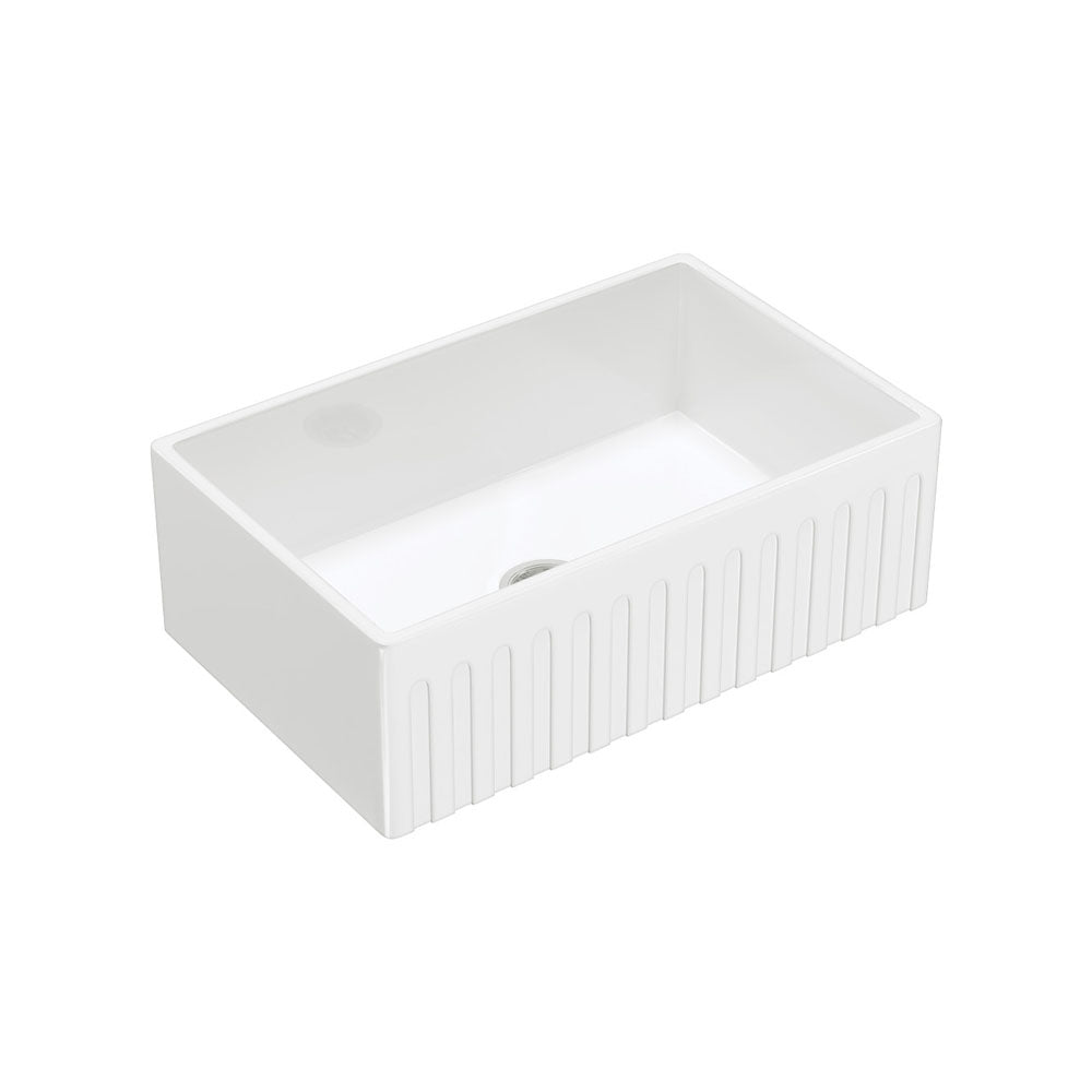 Fienza Charlton Single Butler Sink Medium Gloss White