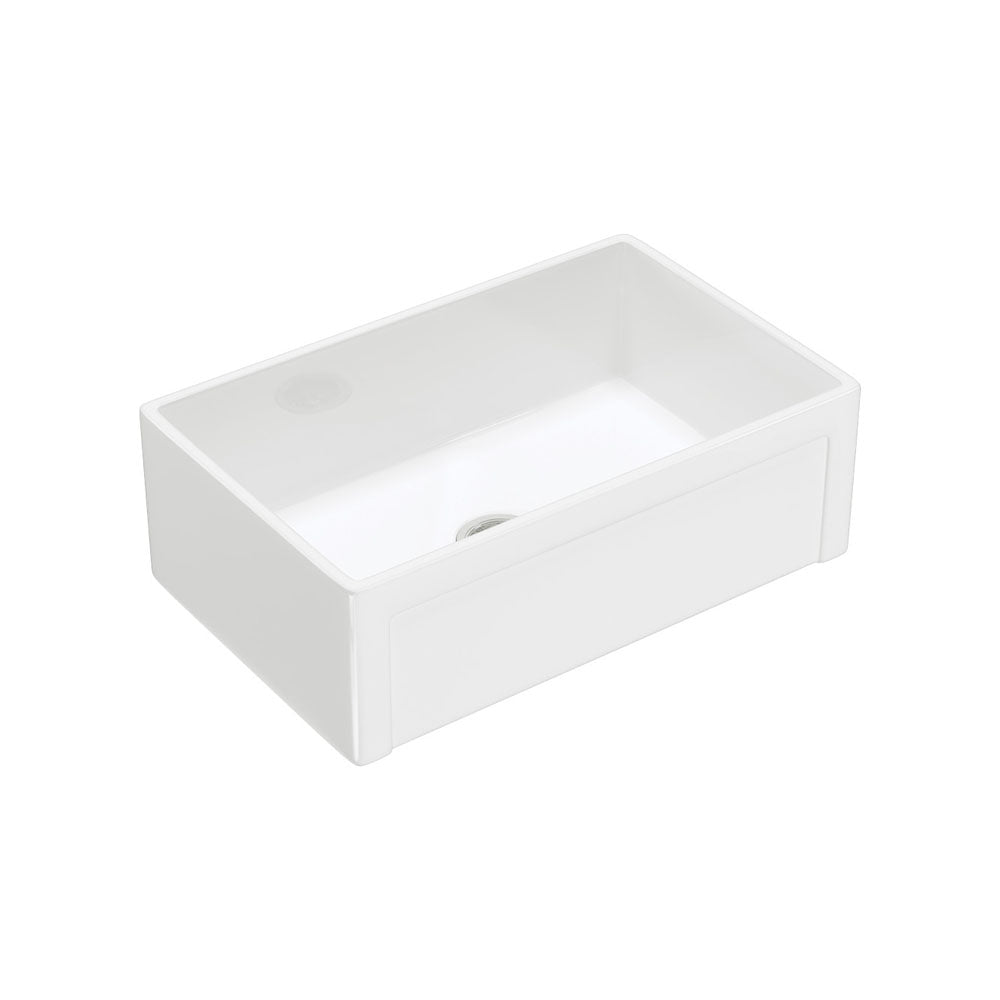 Fienza Winston Single Butler Sink Medium Gloss White