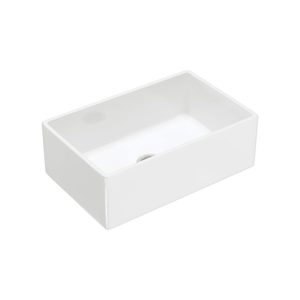 Fienza Winston Single Butler Sink Medium Gloss White