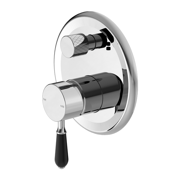 Nero York Shower Mixer With Diverter - Chrome