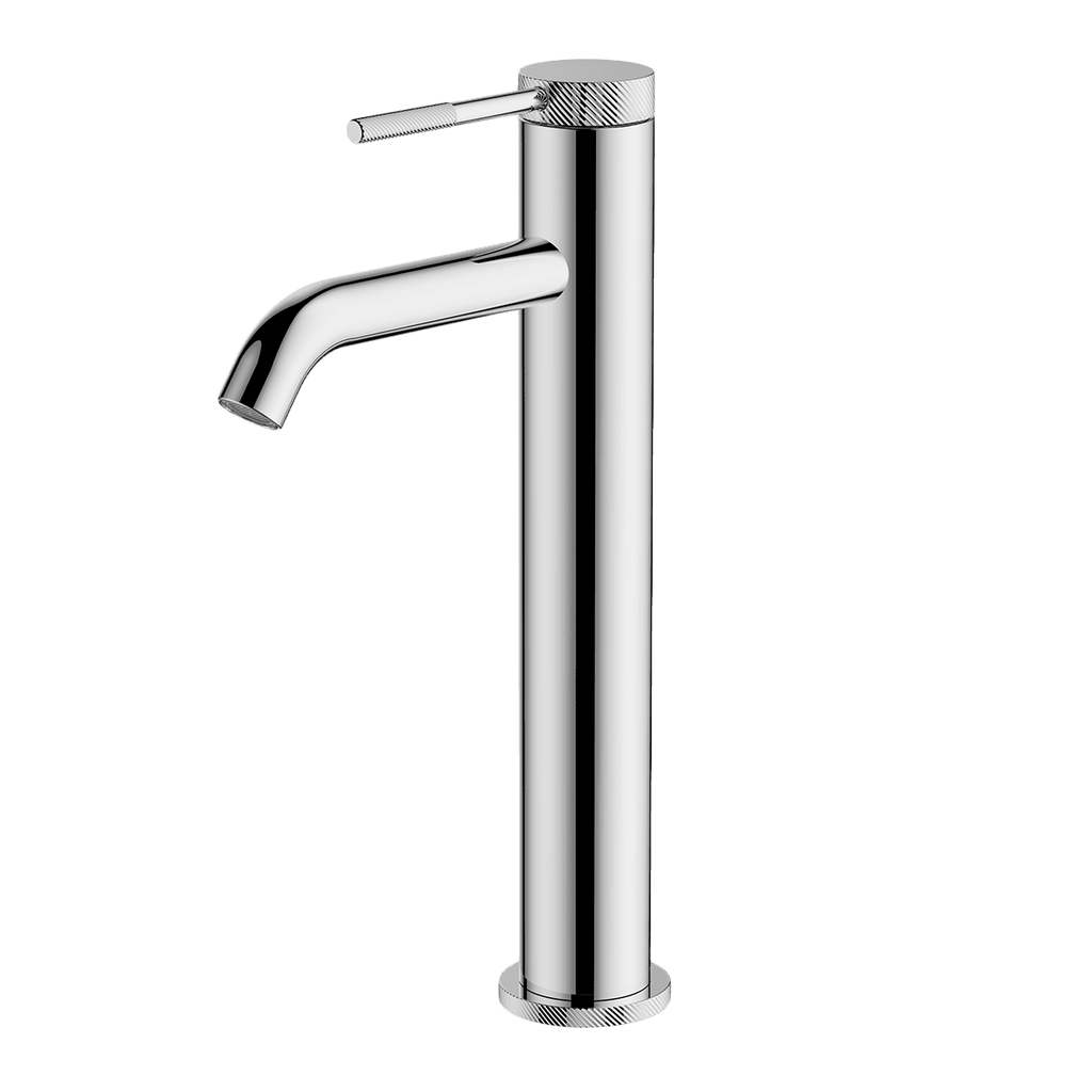 Gareth Ashton Poco Knurled High Basin Mixer - Chrome