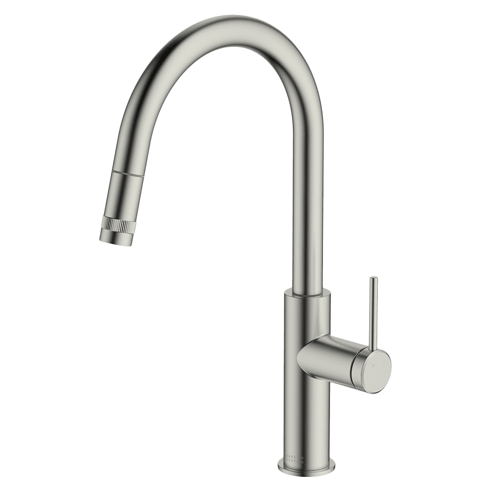 Gareth Ashton Poco Pull Out Kitchen Mixer - Brushed Nickel