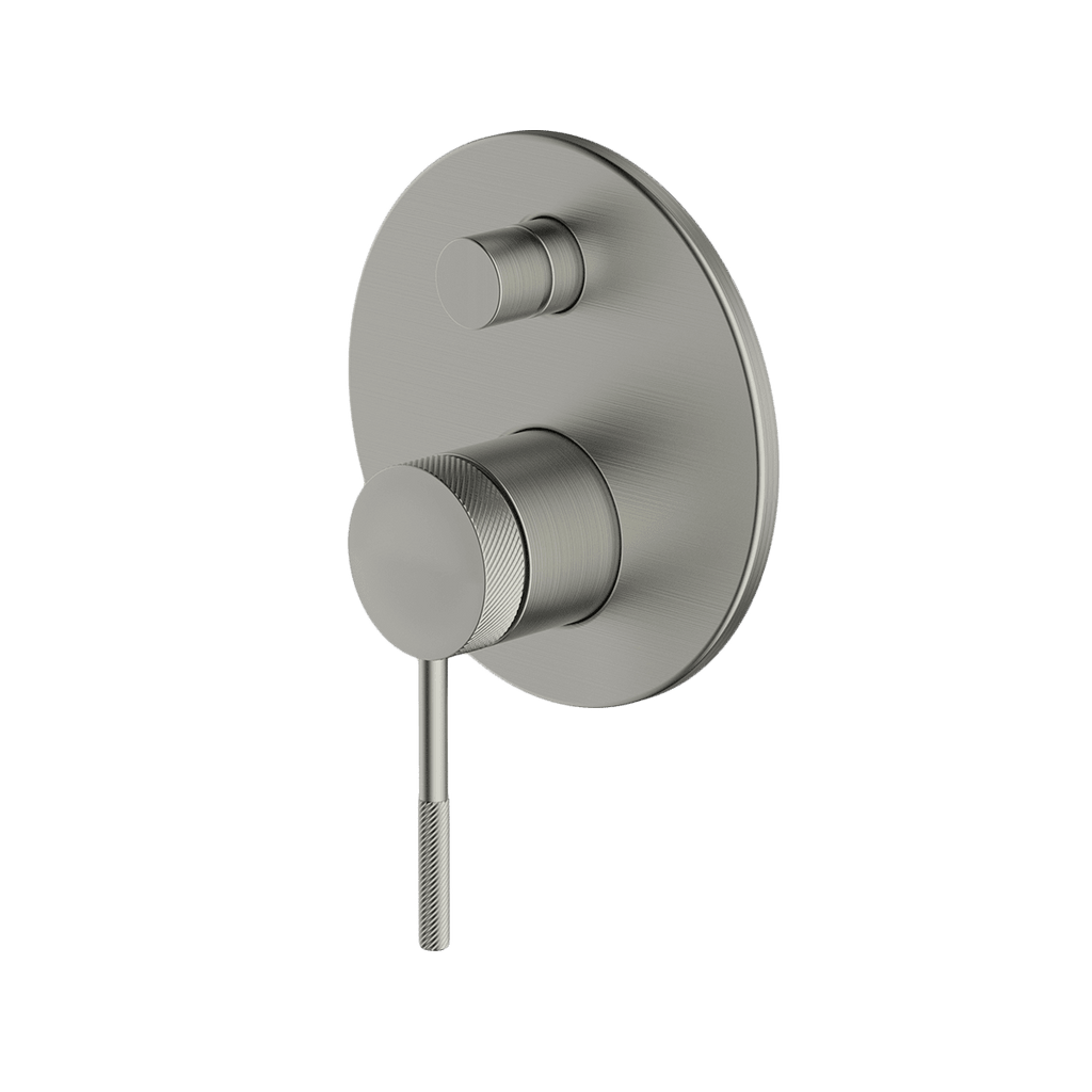 Gareth Ashton Poco Knurled Divertor Mixer - Brushed Nickel