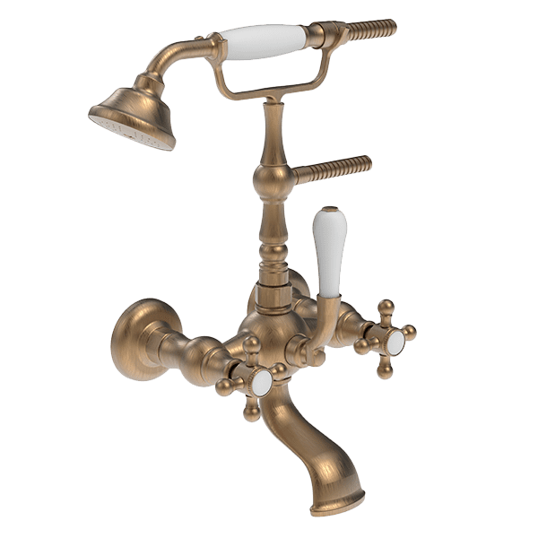 Armando Vicario Provincial Wall Mounted Bath Filler - Brushed Bronze