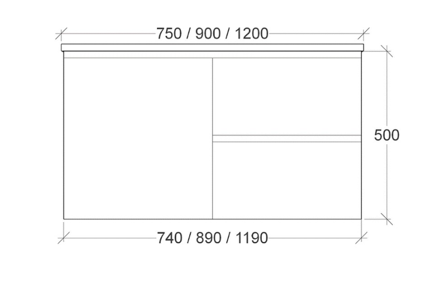 Rifco Wentworth Timber Vanity with Caesarstone Top & Basin