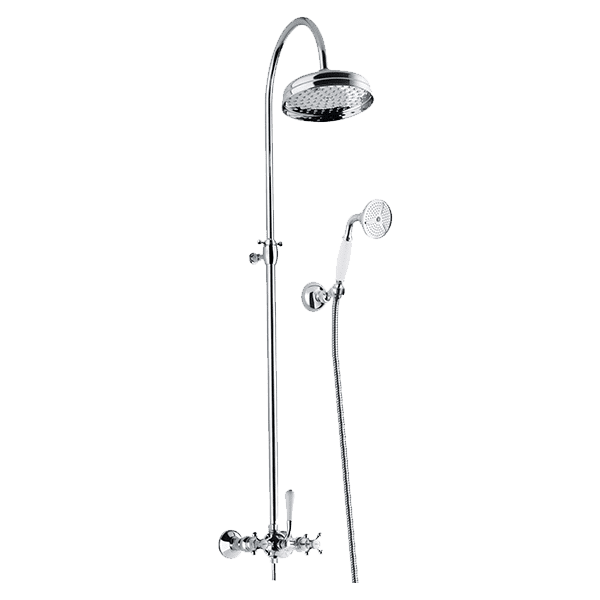 Armando Vicario Provincial Overhead Shower with Hand Shower - Chrome