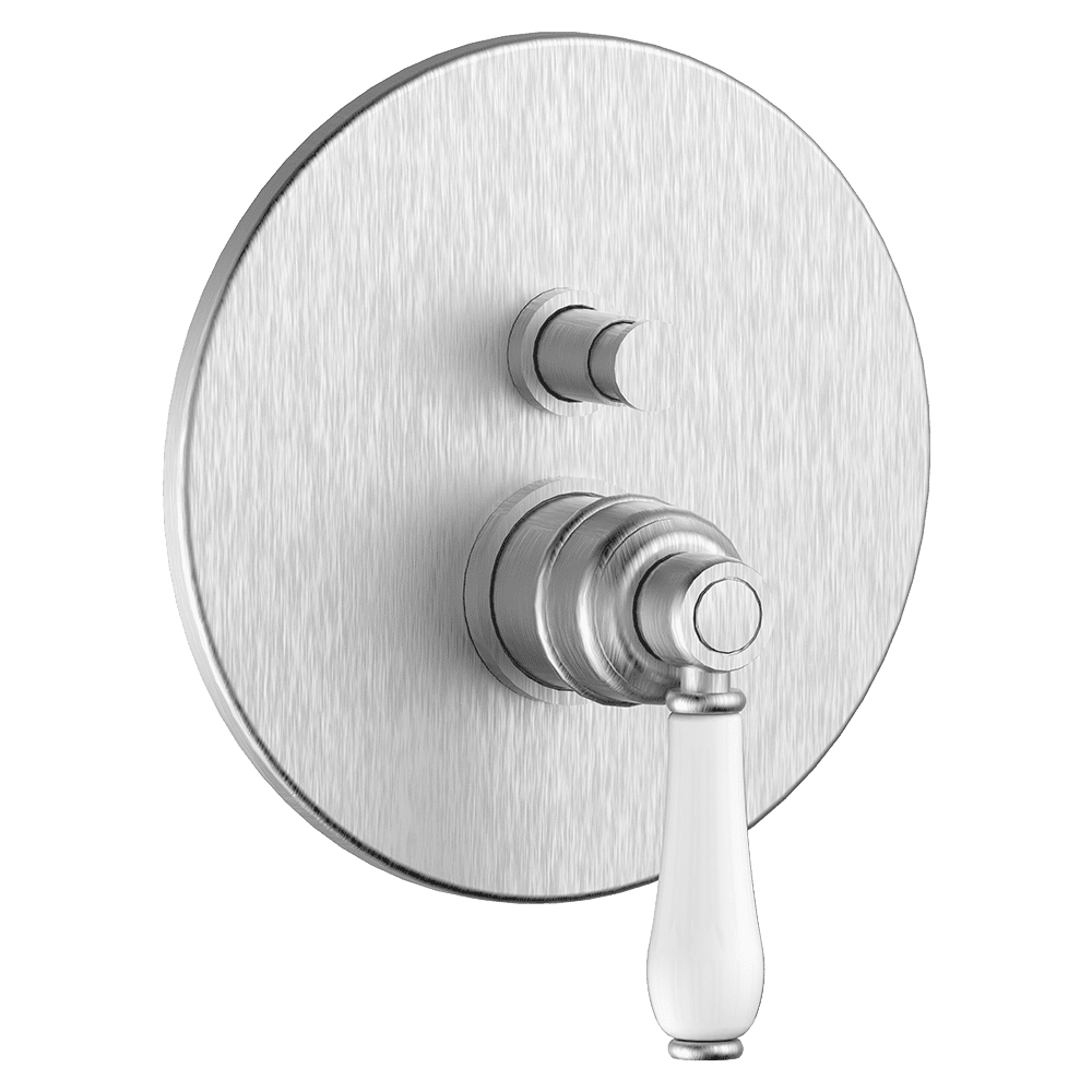 Armando Vicario Provincial Wall Mounted Divertor Mixer - Brushed Nickel