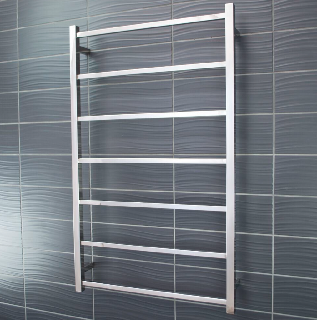 Radiant Heating Square Bars Non Heated Towel Rails Polished 700 x 1130