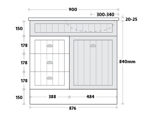 Marquis Kiama Floor Standing Vanity with Kickboard - Wellsons