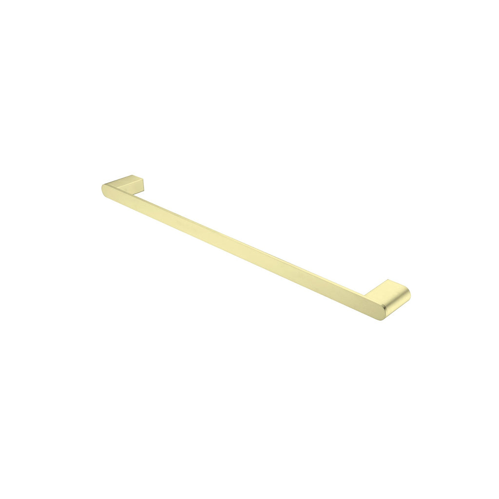 Nero Bianca Single Towel Rail 600mm - Brushed Gold