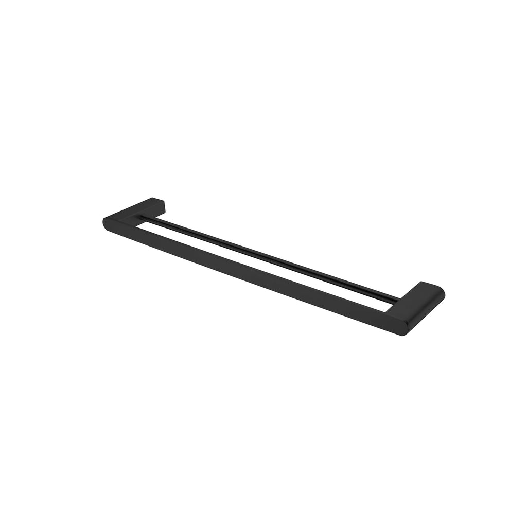 Nero Bianca Double Towel Rail 600mm - Matte Black