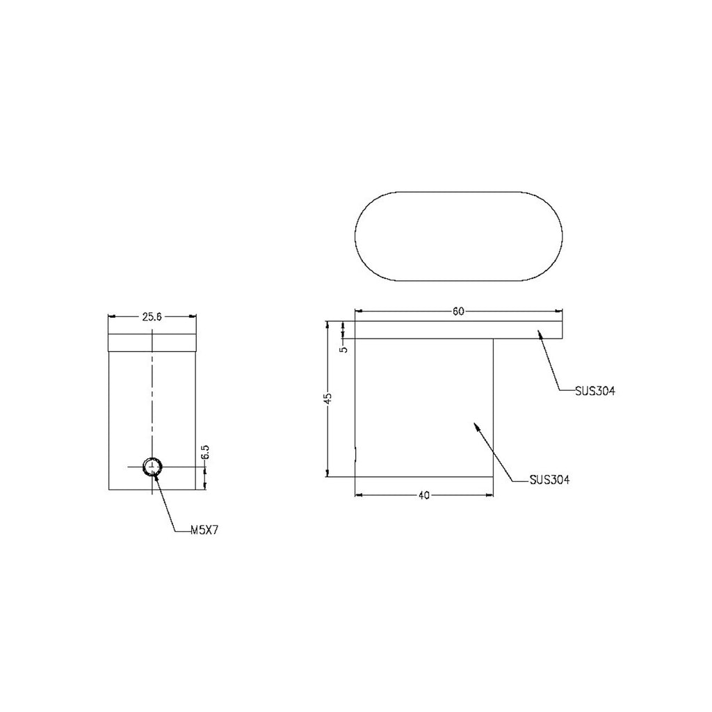 Nero Bianca Robe Hook - Chrome - Wellsons