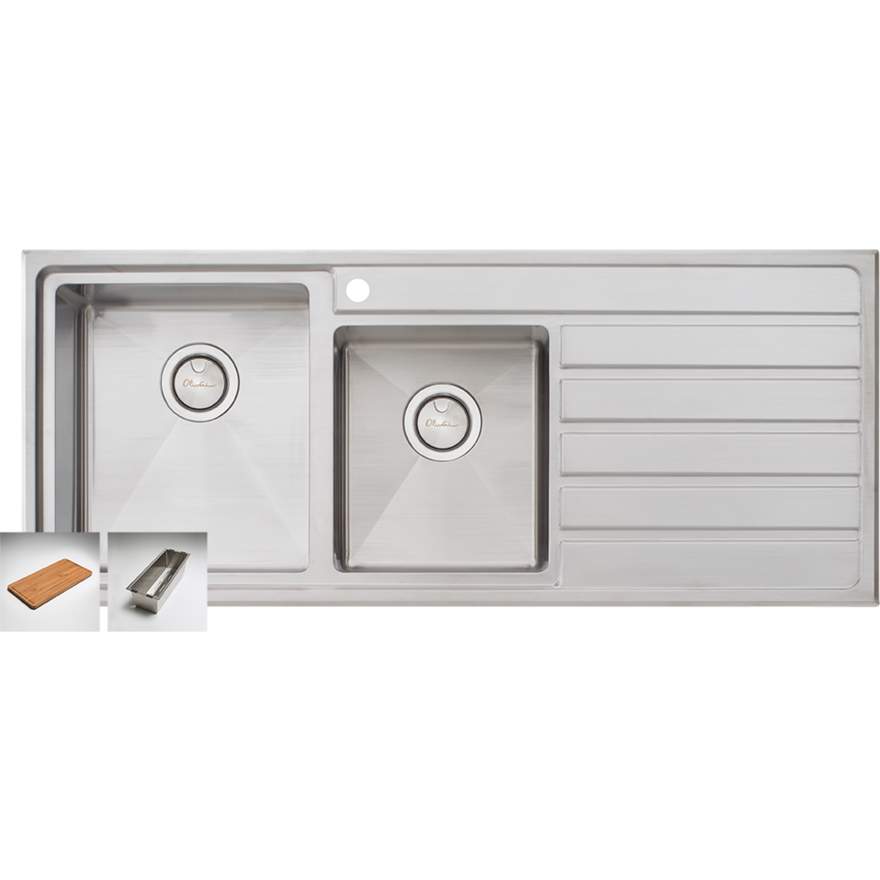 Oliveri Apollo 1 & 3/4 Bowl Sink With Drainer