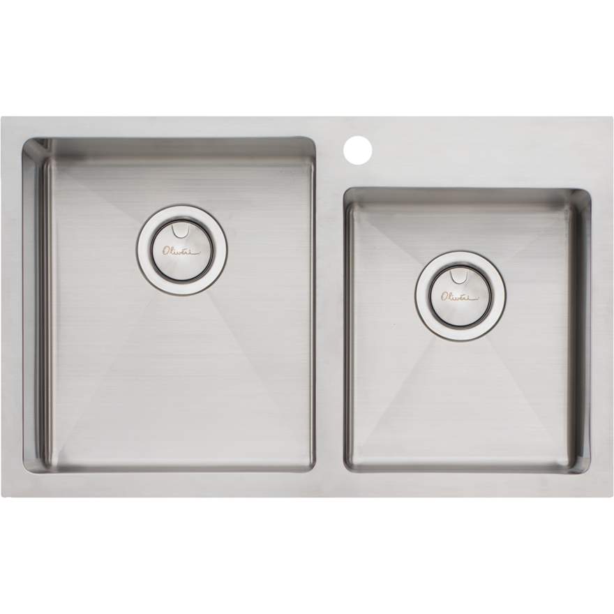Oliveri Apollo 1 & 3/4 Offset Bowl Sink
