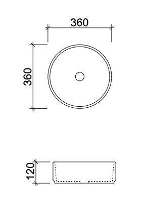 Timberline Allure Above Counter Basin - Gloss White - Wellsons
