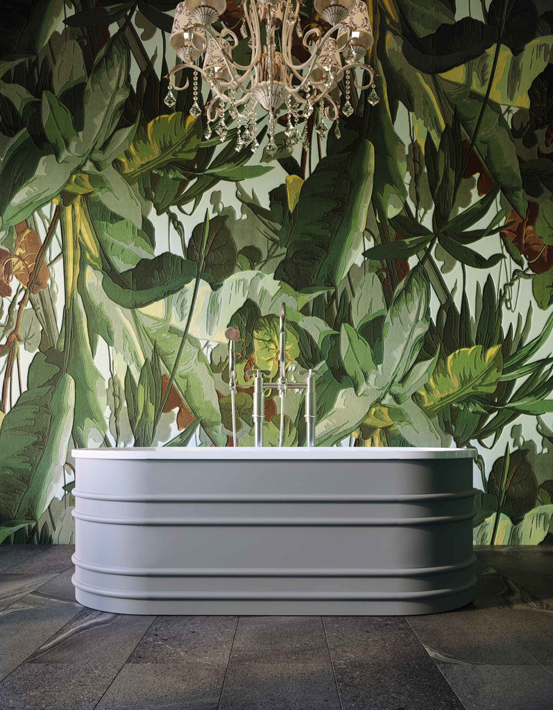 Belbagno Bucciano Resin Stone Bathtub 1675mm - Stone Grey - Wellsons