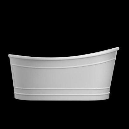 Belbagno Ritz Resin Stone Bathtub 1675mm - Matte White - Wellsons