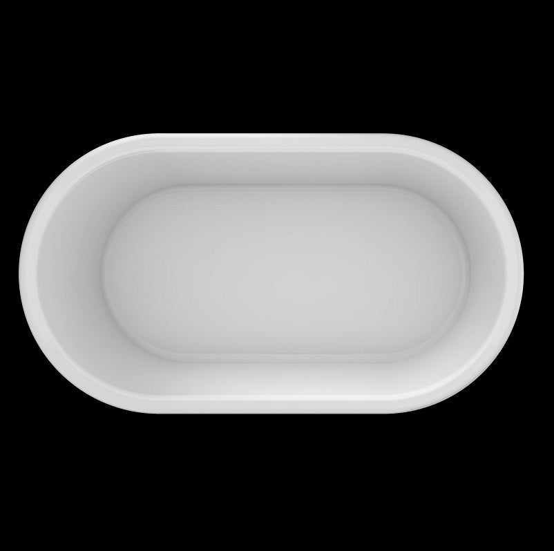 Belbagno Ritz Resin Stone Bathtub 1675mm - Matte White - Wellsons