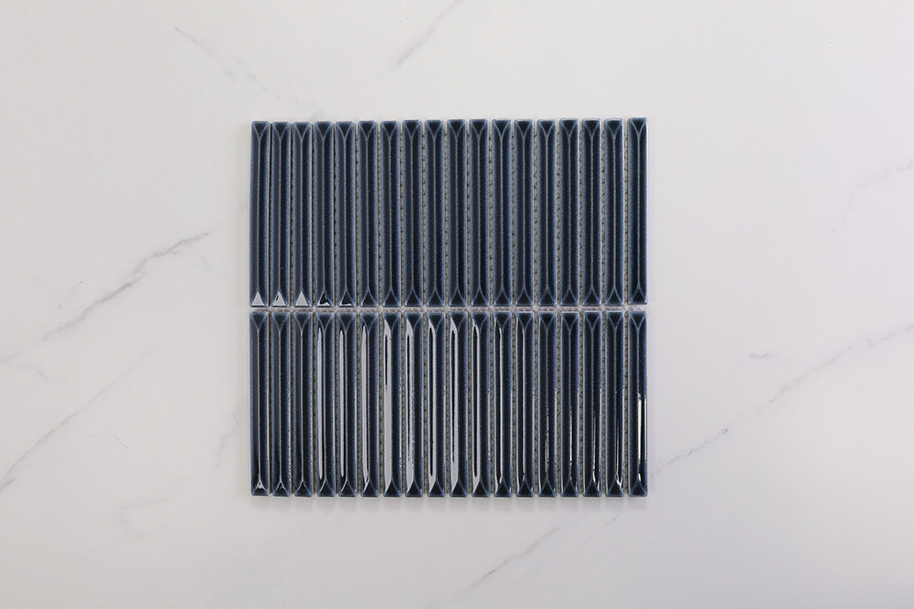 Brinx Kit kat Black Gloss Mosaic Tile