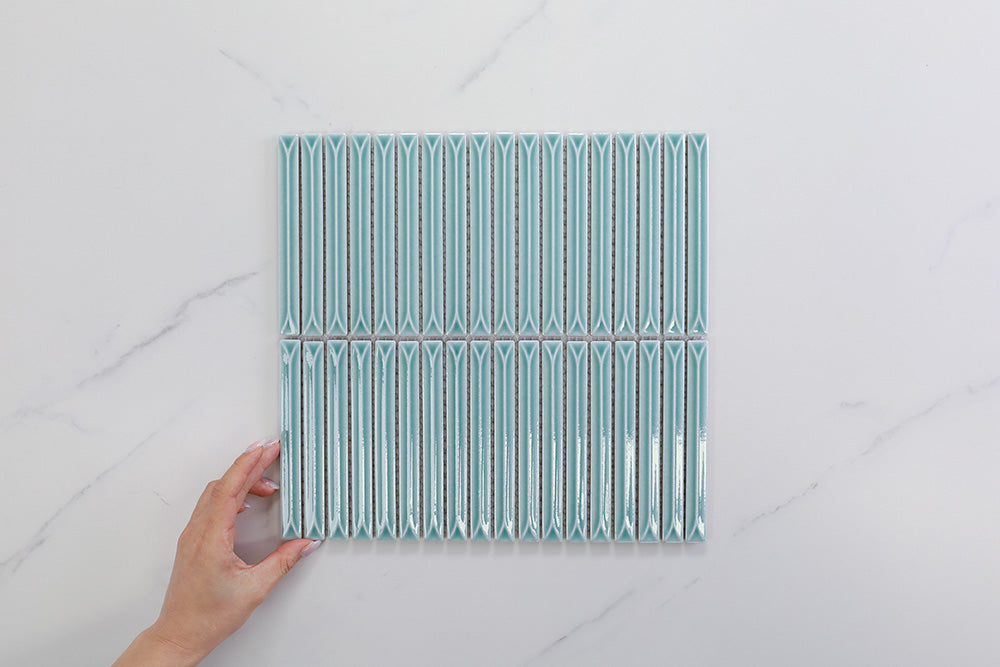 Brinx Kit kat Mint Gloss Mosaic Tile