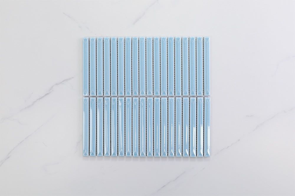 Brinx Kit kat Blue Gloss Mosaic Tile