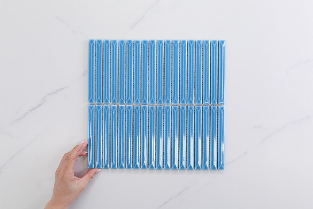 Brinx Kit kat Aqua Gloss Mosaic Tile