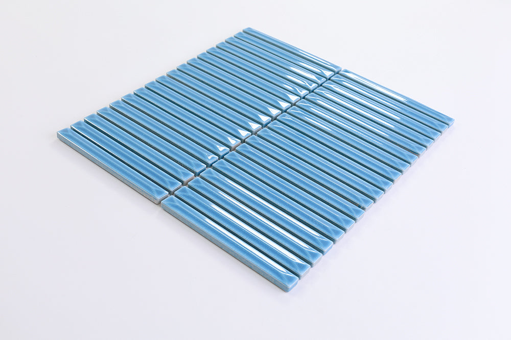 Brinx Kit kat Aqua Gloss Mosaic Tile