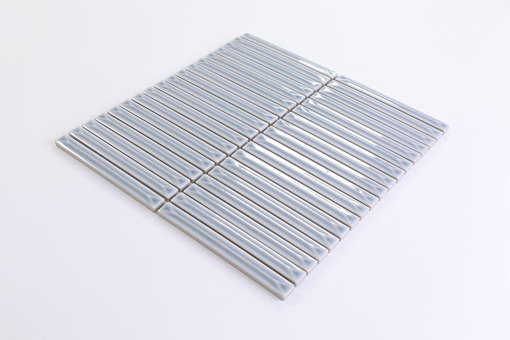 Brinx Kit kat Silver Gloss Mosaic Tile