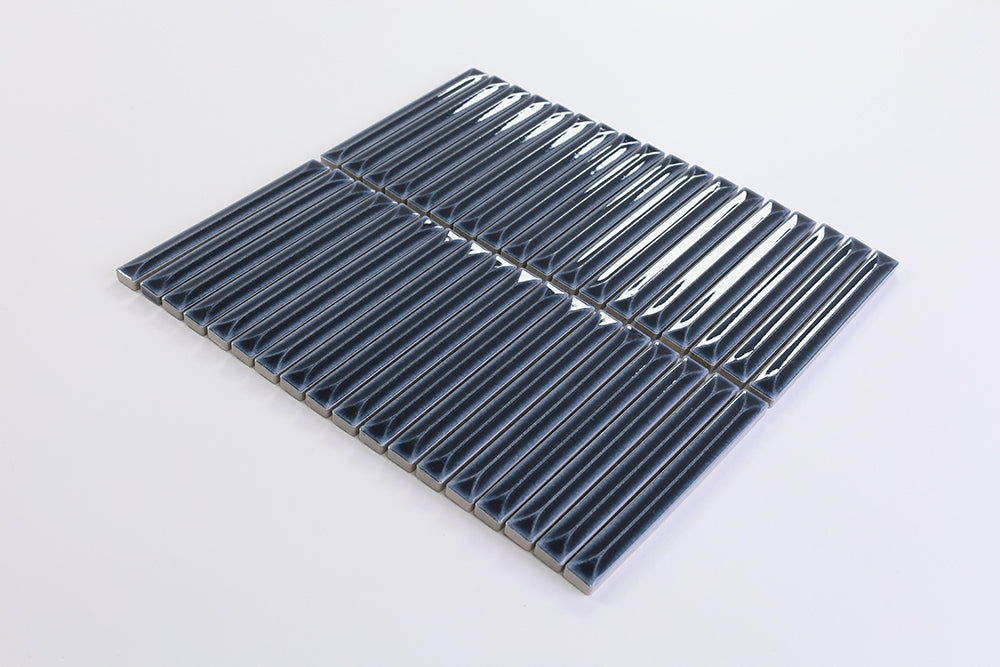 Brinx Kit kat Black Gloss Mosaic Tile