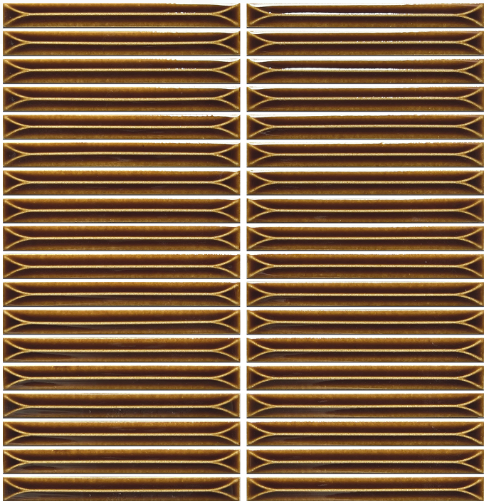 Brinx Kit kat Terracotta Gloss Mosaic Tile