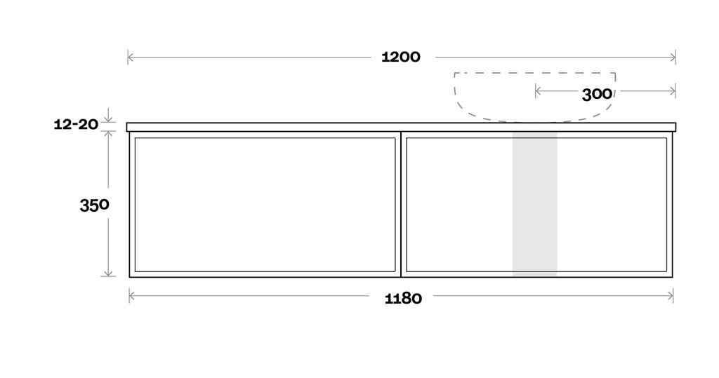 Marquis Chifley Wall Hung Vanity - Wellsons